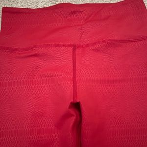 Zyia 7/8 Leggings Red Snakeskin